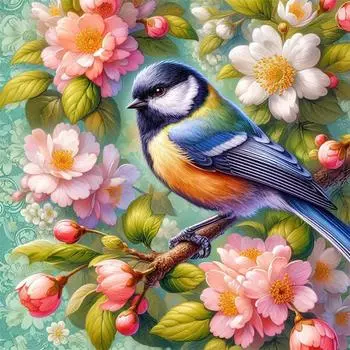 5D DIY Полный круглый дрель Алмазная картина Животный комплект Домашний декор Художественное ремесло HQ952