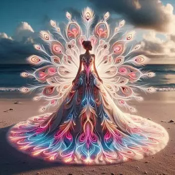 5D DIY Полный Круглый Дрель Алмазная Картина Девочка Набор Домашний Декор Искусство Ремесло 40x40см A9568