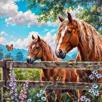 5D DIY Полный Круглый Дрель Алмазная Картина Животное Набор Домашний Декор Искусство Ремесло 40x40см sz6143