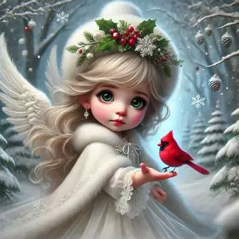 5D DIY Полный Круглый Дрель Алмазная Картина Девочка Набор Домашний Декор Искусство Ремесло 40x40см ZSH1470