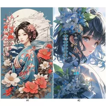 5D DIY Полный Круглый Дрель Частичный AB Алмазный Набор Для Рисования Девушка Искусство Декор Ремесло ZQS3594