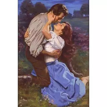 5D DIY Полный квадратный/круглый алмазная живопись Сладкий любовник Украшение дома Full Round 20x25CM