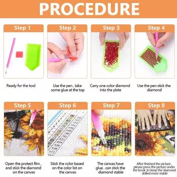 5D DIY Полный квадратный сверло Алмазная картина Ведьма Набор для домашнего декора стены Искусство