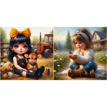 5D DIY Полный квадратный сверло Алмазная картина Девушка Набор для домашнего декора стены Искусство # ZQA4884