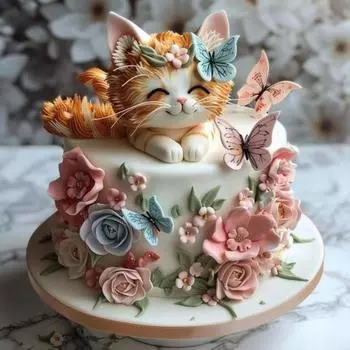 5D DIY Полный квадратный сверло Алмазная картина Кошка Набор для домашнего декора Искусство Ремесло 45x45см #