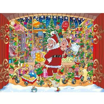 5D DIY Полная круглая дрель Счастливого Рождества Алмазная картина Мозаика Вышивка крестом 20X30CM