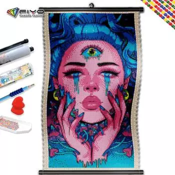 5D DIY Рамка Алмазная картина Абстрактная женщина Алмазная вышивка Распродажа Художественный портрет Стразы Мозаика Ручная работа
