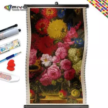 5D DIY Рамка Алмазная картина Цветы Вышивка Пейзаж Картины из стразов Мозаика Ваза Товары ручной работы Домашний декор