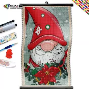 5D DIY Рамка Алмазная картина Эндрю Мозаика Рождественское украшение Полная квадратная вышивка Картина Стразы Украшение для дома