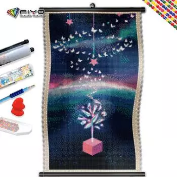 5D DIY Рамка Алмазная картина Космическая Подарочная Коробка Мозаика Животных Вышивка Пейзаж Творческое Украшение Для Хобби для Дома