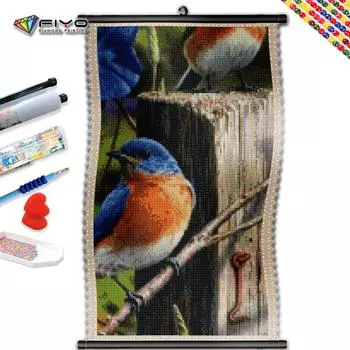 5D DIY Рамка Алмазная картина Новая коллекция Животное Мозаика Птица Вышивка Изображение Стразы Настенный декор