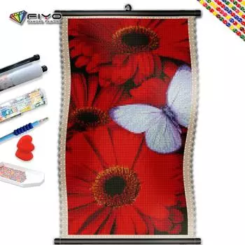 5D DIY Рамка Алмазная картина Сафлор Бабочка Полный квадратный круглый вышивка Пейзаж Животное Мозаика Полный комплект Рукоделие Домашний декор