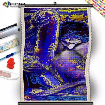 5D DIY Рамка Алмазная картина серые и белые персонажи Полная квадратная вышивка Пара Мозаика Пейзаж Рукоделие Искусство Домашний декор Round 20x40CM Frame