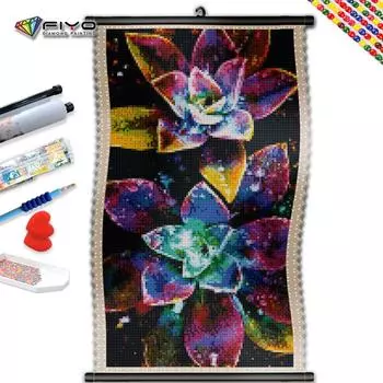 5D DIY Рамка Алмазная мозаика Абстрактная сочная полная квадратная круглая картина Пейзаж Вышивка крестиком Наборы для вышивания украшения дома