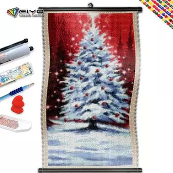 5D DIY Рамка Алмазная вышивка Рождественский подарок Алмазная картина Белоснежка Рождественская елка Мозаика Настенные картины