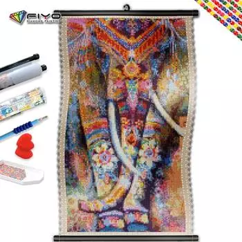 5D DIY рамка бриллиантовая роспись камуфляж слон вышивка животных мозаика текст изображение горных хрусталей декор для дома