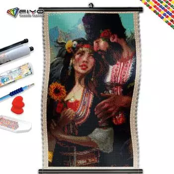 5D DIY Рамка для алмазной живописи для мужчин и женщин, полная квадратная круглая Алмазная мозаика, мультяшная портретная вышивка, домашний настенный декор, подарок