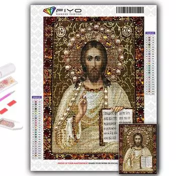 5D DIY Религия Вышивка крестом Стразы Алмазный рисунок Вышивка Мозаика Домашний декор Full Round 20X30CM