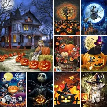 5D DIY Рождественская алмазная живопись, стразы, художественная картина, полный круглый комплект для алмазной вышивки, мозаика, украшение для дома, подарки Full Round 20x30CM