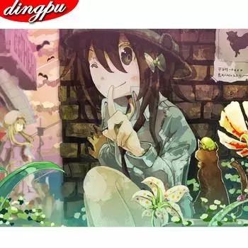 5D DIY Вышивка крестиком Алмазная картина Цветок Полный круглый Алмазная вышивка Полный дисплей Стразы Декор Домашний подарок 20X30CM
