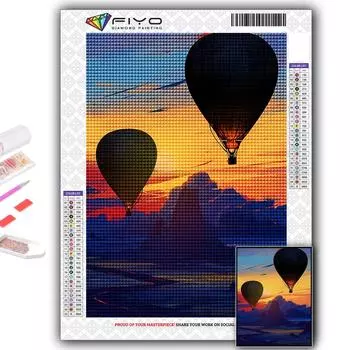 5D DIY воздушный шар вышивка крестиком стразы Алмазный рисунок вышивка мозаика домашний декор Full Round 20X30CM