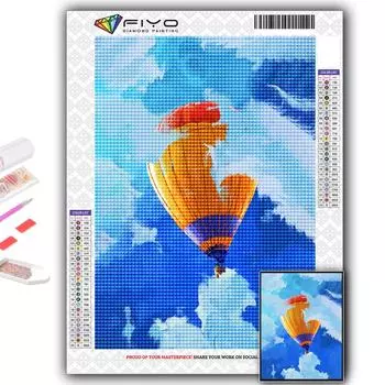 5D DIY воздушный шар вышивка крестиком стразы Алмазный рисунок вышивка мозаика домашний декор Full Round 20X30CM