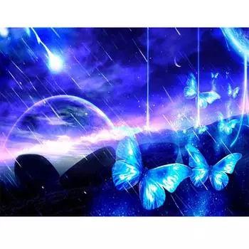 5D Дверь Домашний Декор Полная Круглая Алмазная Вышивка Сделай Сам Алмазная Картина Вышивка Крестом Алмаз 20X30CM