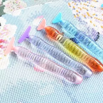 5D Двойная Алмазная Ручка для Рисования Смоляная Ручка-Дрель С Заменяемой Головкой Ручки DIY Вышивка Крестом Шитье Вышивка Аксессуары синий