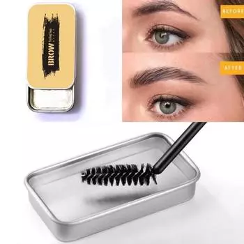 5D гель для бровей «Дикий бровь» поставляется с бесплатной кистью для бровей, долговечным водостойким мылом для фиксации макияжа, натуральным долговечным кремом для татуировок для бровей Eyebrow styling soap