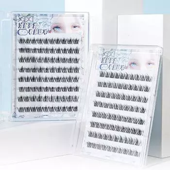 5D Glue-Free Fake Lashes Soft Segmented Eyelashes Bundles Eyelashes Extension Makeup Tool JM-57