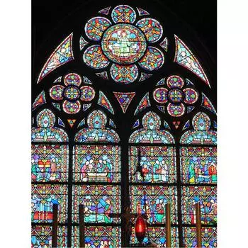 5D Картина Пейзаж Цвет Свет DIY Полный Алмаз Круглый Алмаз Церковь Свет Алмазная Вышивка Домашняя Живопись One Size