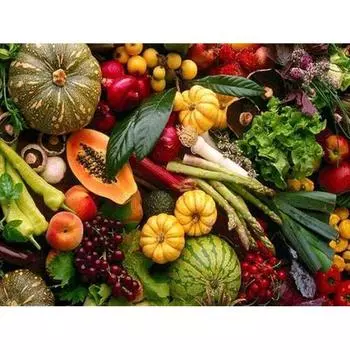 5d комплект алмазной живописи полный круглый овощной и фруктовый пейзаж Алмазная вышивка мозаичная картина из страз Full Round 20x30CM