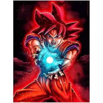 5D комплект для алмазной живописи для взрослых, DIY анимация Жемчуг дракона, круглая мозаика, художественное украшение для дома 40-50cm оранжевый