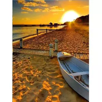 5D Кристалл Красивое озеро и дом Алмазная картина Сделай Сам Алмазная картина Вышивка Домашний Декор Подарок 20X30CM