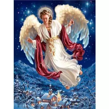 5D Круглая Алмазная картина «сделай сам» Вышивка крестиком 5D Алмазная вышивка ручной работы Мозаичный узор Украшение дома Full Round 20x30CM