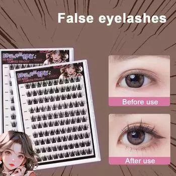 5D Lashes Natural Eyelashes Dramatic False Eyelashes Faux Cils Makeup Искусственное волокно Fake Eyelash Extension 1