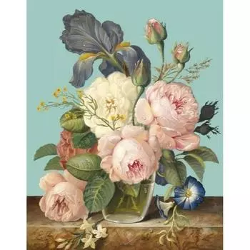 5d Мозаика Круглый Алмаз Пион Вышивка Алмазная Живопись Круглые Цветы Для Взрослых Детей DIY Украшения Дома Full Round 20x30CM