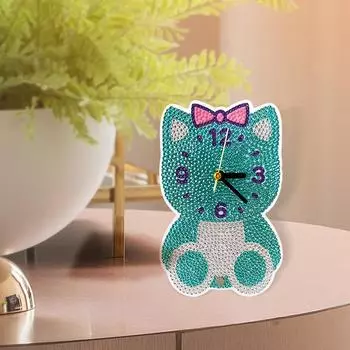 5D набор для художественного творчества, мультяшная ручная алмазная живопись, набор материалов, сувениры, сделай сам, кристалл, алмазные часы, вышивка крестиком, набор для вышивки