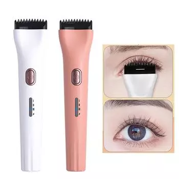 5D нагревательные щипцы для завивки ресниц, 3 режима, электрическая завивка для завивки ресниц, портативная расческа для завивки ресниц с подогревом, долговечные инструменты для макияжа белый