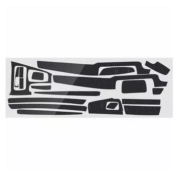 5D Наклейка для интерьера, аксессуар для автомобиля, 19 шт., для BMW 5 серии F10 F18, замена матового углеродного волокна для интерьера CHINA