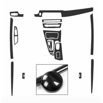 5D наклейка из углеродного волокна на центральной консоли для BMW 5-Series F10 2011-2017 гг. красный