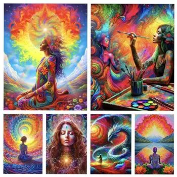 5D Новое женское искусство Цветок Алмаз Круглый Квадратный Алмазный Картина Подарок Полная Алмазная Вышивка Мозаика Картина Домашнее Украшение Искусство Full Round 20x30CM