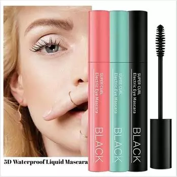 5D объемная водостойкая тушь для ресниц тройная жидкая черная тушь для ресниц водостойкая черная щипцы для завивки ресниц суперобъемная тушь для глаз инструмент для укладки глаз 3#orange