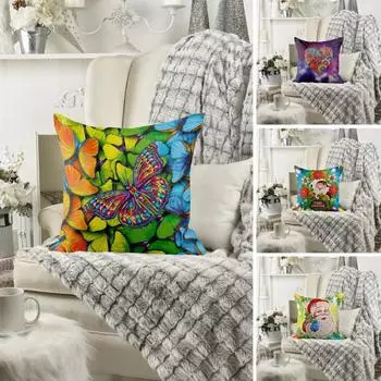 5D-образная алмазная живопись наволочка DIY ремесло повышает креативность склеивания в рождественском стиле синий