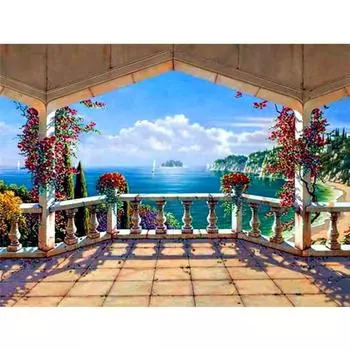 5d Пейзаж Алмазная картина Алмазная вышивка Мост Вышивка крестом Домашний декор 20X30CM