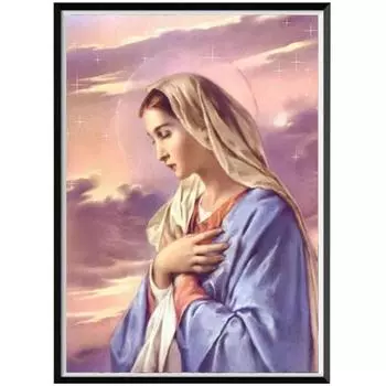 5D персонаж религиозная круглая алмазная живопись Мать Сын Стикеры ручной работы Алмазная вышивка мозаика украшение дома Full Round 20x30CM