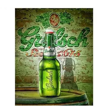 5D Полная Алмазная Картина Вышивка Крестом Пивная Бутылка 5D DIY Алмазная Вышивка Пейзаж 20X30CM