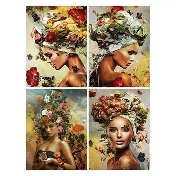 5d полная алмазная живопись персонаж вышивка квадратная круглая дрель цветок бабочка модель мозаика вышивка крестом искусство хобби подарок Full Round 20x30CM