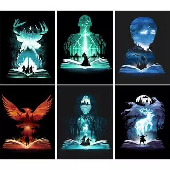 5D полная круглая алмазная живопись «сделай сам» животное Алмазная вышивка набор крестиков горный хрусталь мозаика украшение дома подарок Full Round 20x30CM