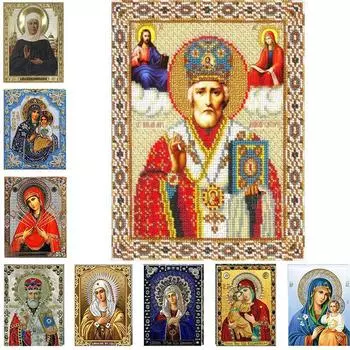 5D Полный дрель Diy Алмазная картина Вышивка крестиком Иисус Религиозные стразы Вышитые картины 20*30 cm